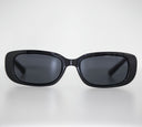 Black Robusto safety glasses viewed from the front on a white background