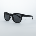 RIVAL BLACK FRAME SMOKE LENS SAFETY EYEWEAR